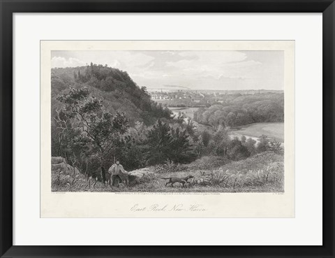 Framed East Rock, New Haven Print