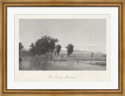 Framed Rocky Mountains Print