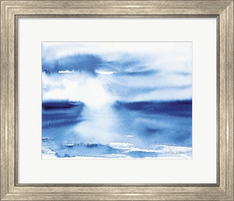 Framed Ocean Blue III Print