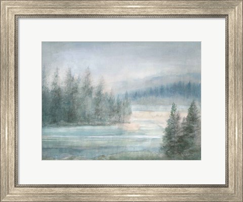 Framed Morning on the Lake Print