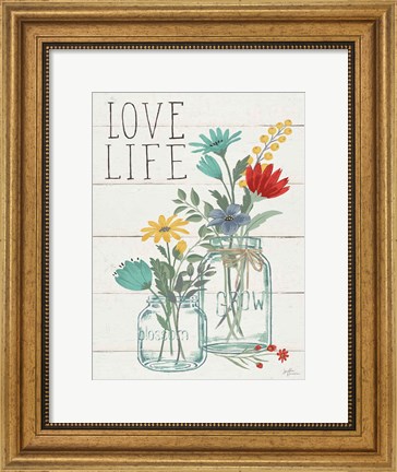 Framed Blooming Thoughts X Wall Hanging Print