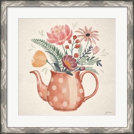 Framed Cottage Botanical IX Print