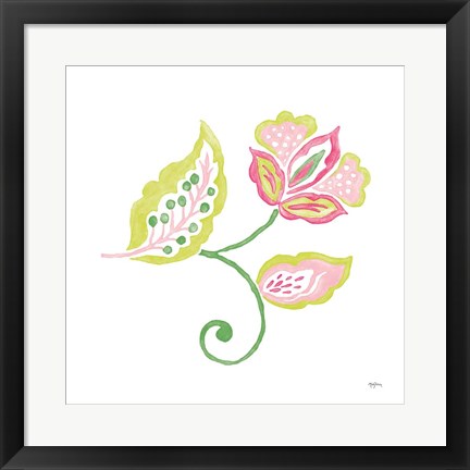 Framed Everyday Chinoiserie Flower I Print