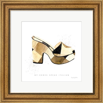 Framed Beach Glam V Print