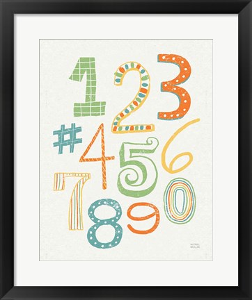 Framed Funky Letters Bright Print