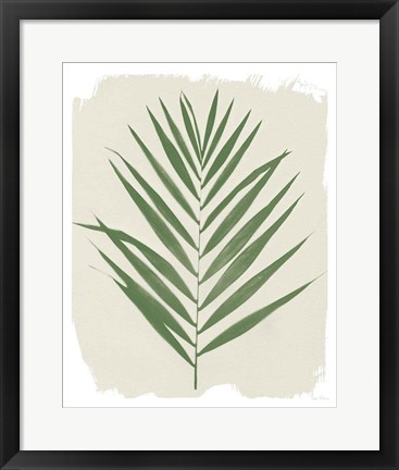 Framed Nature By the Lake Frond III Cream Print