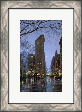 Framed Flatiron Rain Print