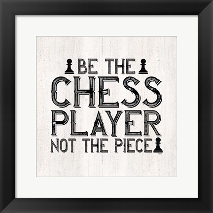 Framed Chess Sentiment I-Player Print