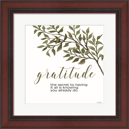 Framed Gratitude Print