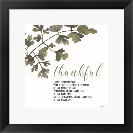 Framed Thankful Print