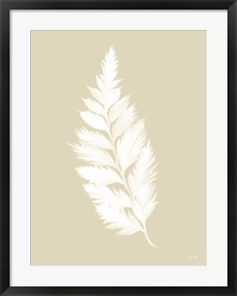 Framed Botanical White Fern Print