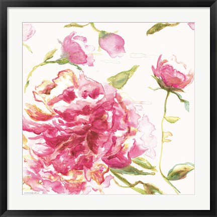 Framed English Rose Print