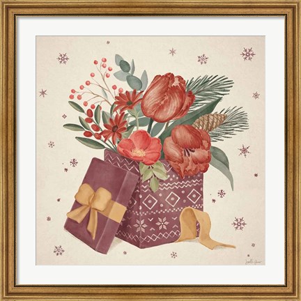 Framed Winter Blooms IV Print