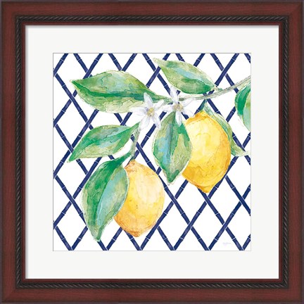 Framed Everyday Chinoiserie Lemons II Print