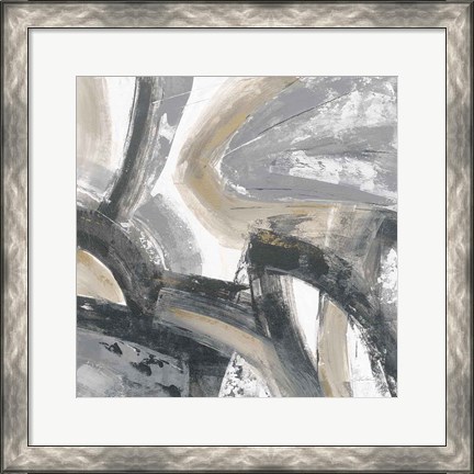 Framed Urban Graffiti I Neutral Print