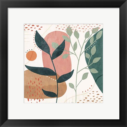 Framed Abstract Blossom IV Print
