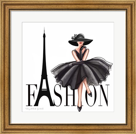 Framed Paris Fashion Print