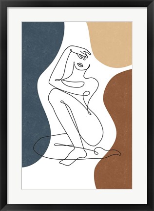 Framed Curves II Print