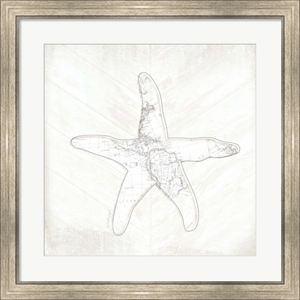 Framed Coastal Starfish Print