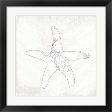 Framed Coastal Starfish Print