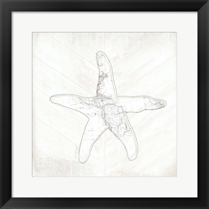 Framed Coastal Starfish Print