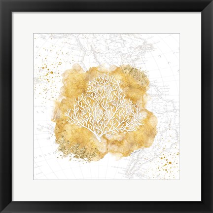 Framed Golden Coral Print