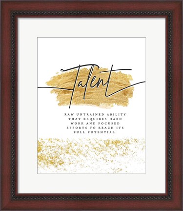 Framed Talent Print