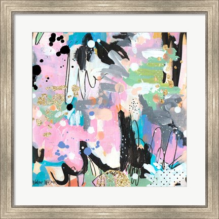 Framed Abstract Polka Dot II Print