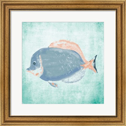 Framed Fish In The Sea I Print