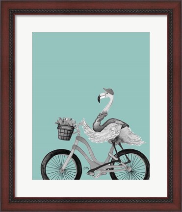 Framed What A Wild Ride On Teal I Print