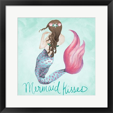 Framed Mermaid Kisses Print
