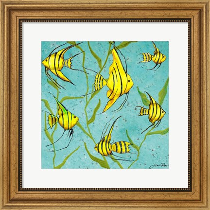 Framed School Of Fish IV Print