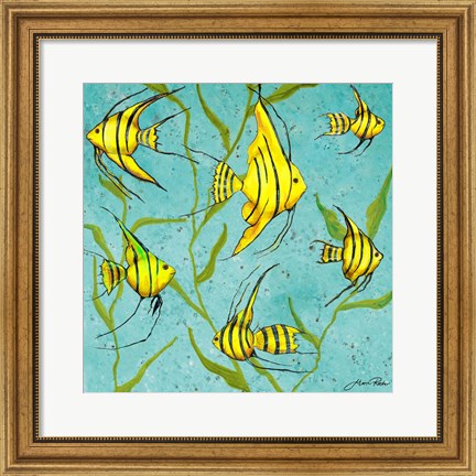 Framed School Of Fish IV Print