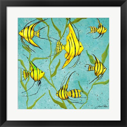 Framed School Of Fish IV Print