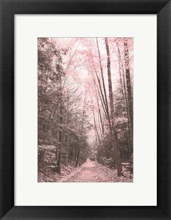 Framed Pink Forest Print