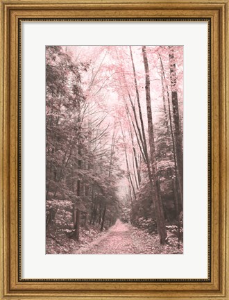 Framed Pink Forest Print