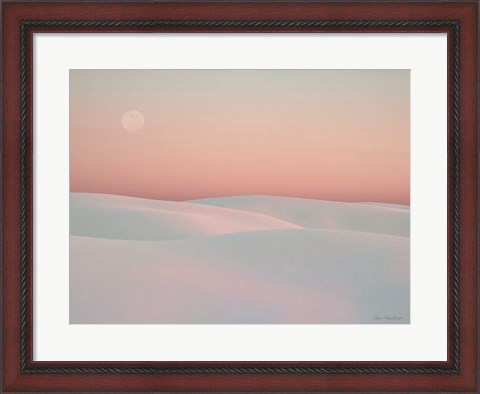 Framed Moon and Dunes Print