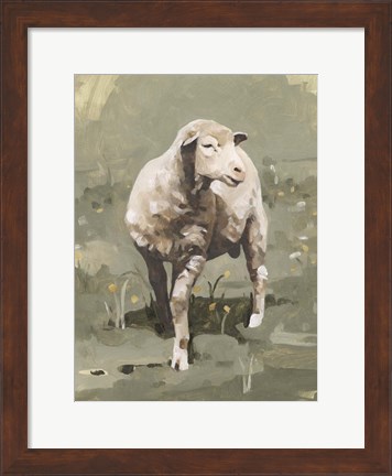 Framed Spring Sheep I Print