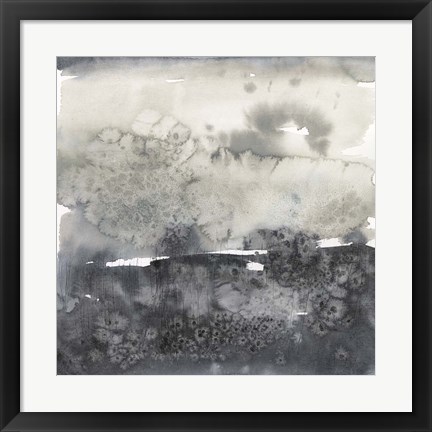 Framed Salted Horizon I Print