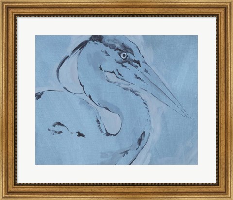 Framed James River Heron I Print