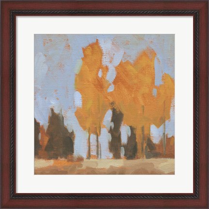 Framed Golden Seasons I Print