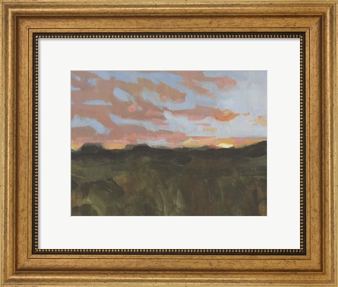 Framed Sunset in Taos I Print