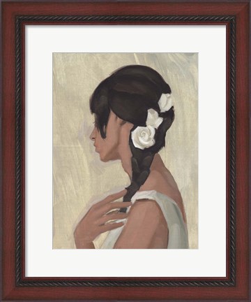 Framed Female Portrait II Print