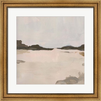 Framed Misty Horizon Line I Print