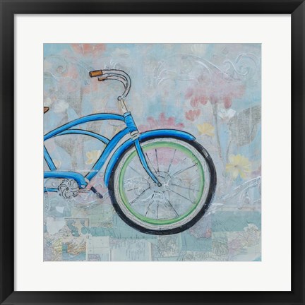 Framed Bicycle Collage II Print