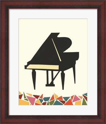 Framed Cut Paper Instruments II Print