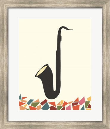 Framed Cut Paper Instruments IV Print