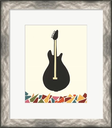 Framed Cut Paper Instruments VII Print