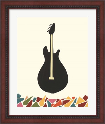 Framed Cut Paper Instruments VII Print