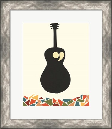 Framed Cut Paper Instruments VIII Print